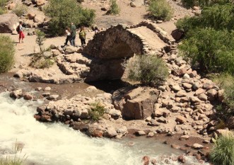 San Martin bridge , Andes near Mendoza