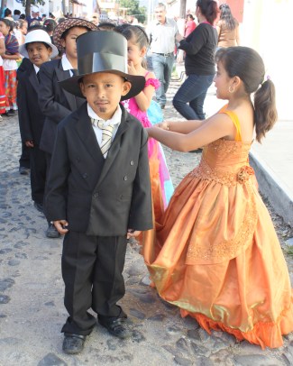 'Franciso Madero' pauses along the parade route