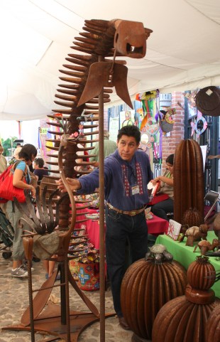 Jurassic metal sculptures