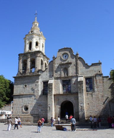 Parish church on the plaza in Cajititlan