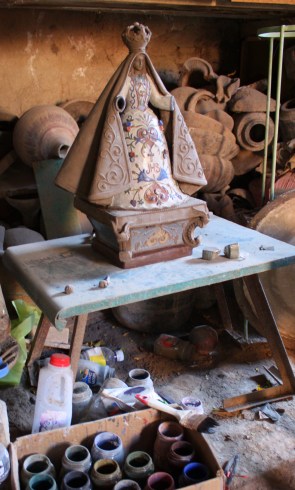 Clay virgin, nearly finished