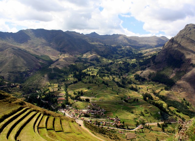 View from terrace of the Pisac ruins
