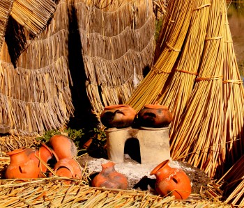 Traditional clay pot cooking stove