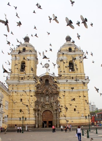 Front facade of the San Franciso Convent, Lima, Peru