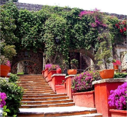 Main house entrances, Museo Ex-Hacienda San Gabriel Barrera, Guanajuato, Mexico