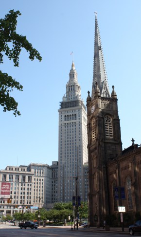 Terminal Tower & Old Stone Church, Public Square, Cleveland
