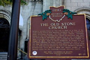 Historical marker, Public Square, Cleveland