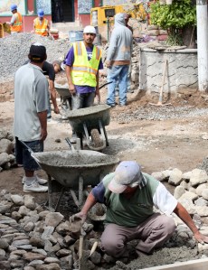 Street renovation, Ajijic, Jalisco