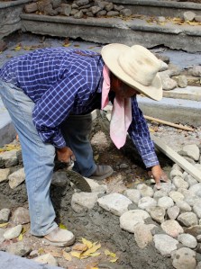 Street renovation, Ajijic, Jalisco