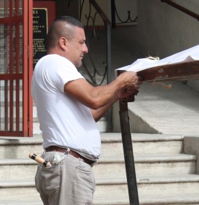 Plaza canopy raising, Ajijic, Jalisco