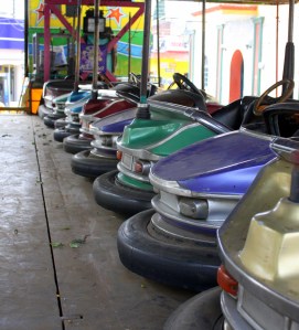 Bumper car parking lot,  Ajijic Plaza, Jalisco