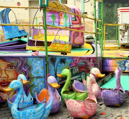 Ducky seats awaiting assembly, Calle Colón, Ajijic, Jalisco