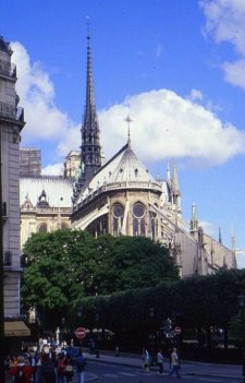 Rear view of Notre-Dame Cathedral
