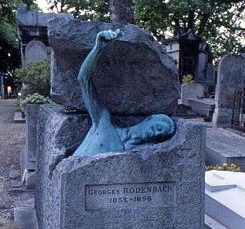 Grave of Belgian poet Georges Rodenbach