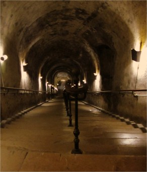Cellar entrance, Chateau Pommery, Reims