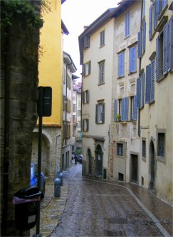 Street in the Citta' Alta, Bergamo, Italy