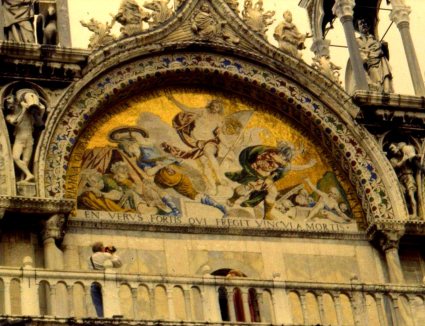 Facade detail, Basilica San Marcos, Venice, Italy
