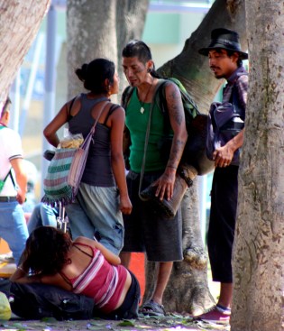 Students hanging out, Guadalajara's Parque Revolución.