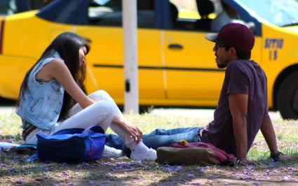 Hanging out in Guadalajara's Parque Revolución.