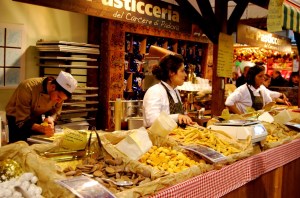 Pasta artisans at work, Bologna, Italy.