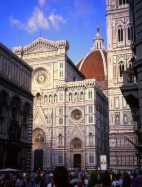 Duomo and facade, Florence, Italy.